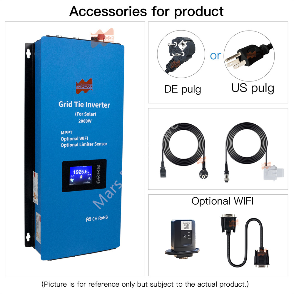 Grid Tie Inverter Limiter 2000W - محول طاقة شمسية 2000 واط ثنائي