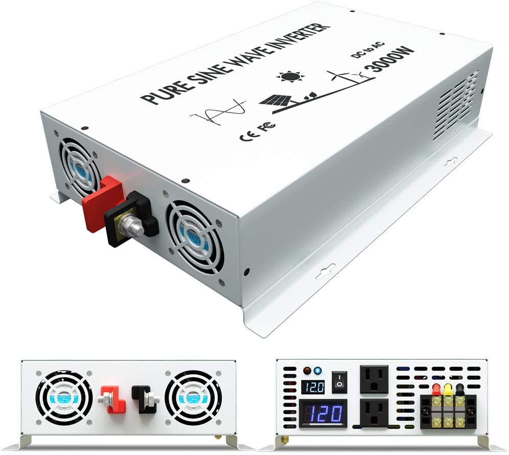 Inverter Pure Sine Wave 60Hz 120V 3000W - نقية شرط لموجة السلطة العاكس 3000
