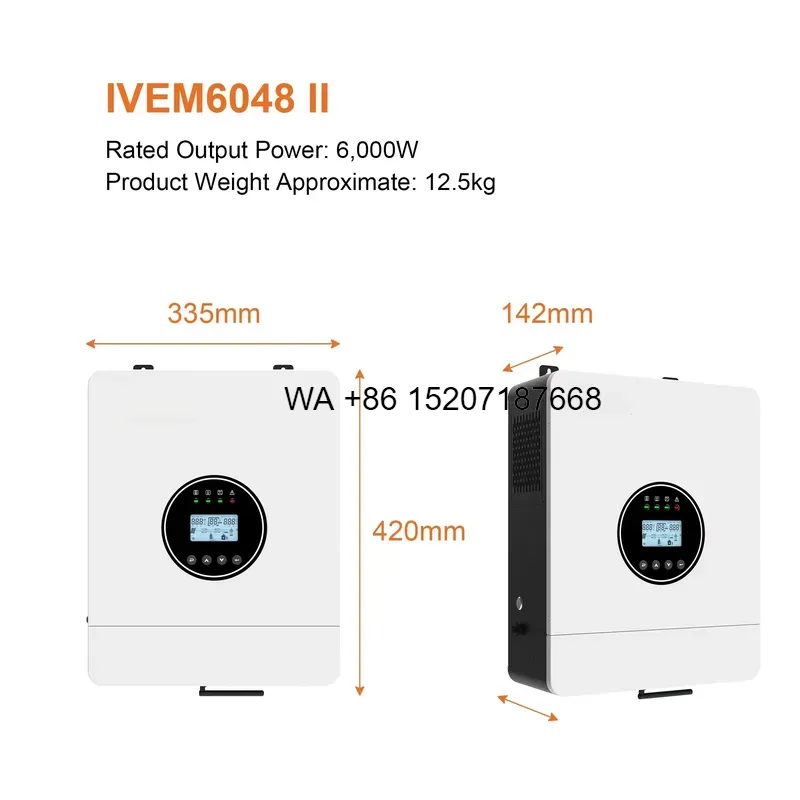 محول طاقة شمسية عالي التردد 60 - مراجعة Off Grid Solar Inverter 48V 6000W وسعره
