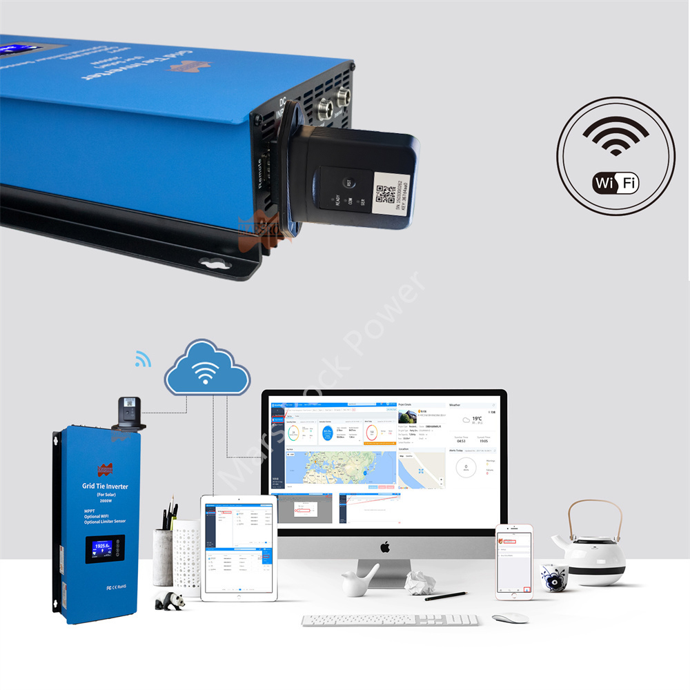 محول طاقة شمسية 2000 واط ثنائي - مراجعة Grid Tie Inverter Limiter 2000W وسعره