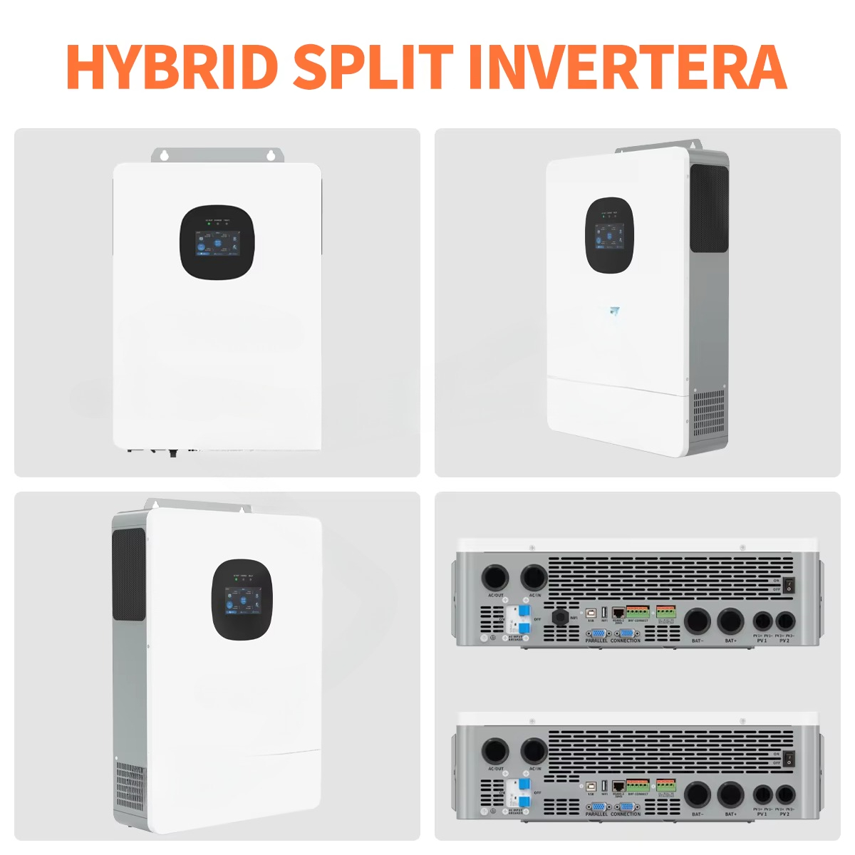محول طاقة هجين UNC 10KW 10KVA  - مراجعة Split Phase Inverter 10Kw 110V 220V وسعره