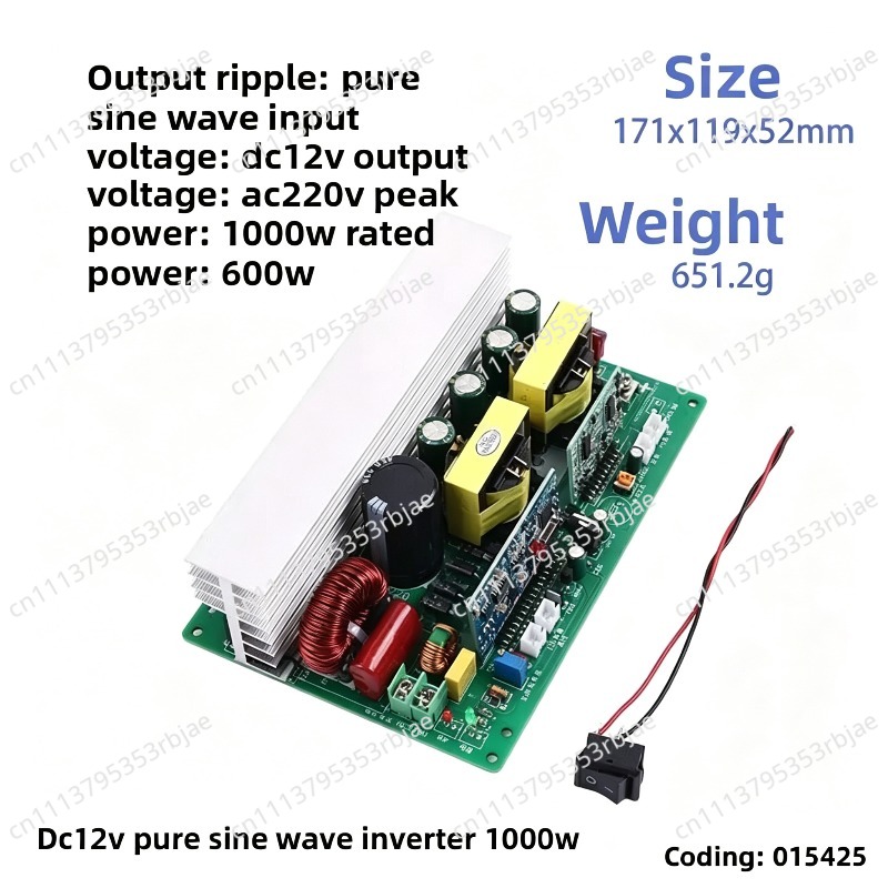 لوحة رئيسية لمحول تيار نقي بقد - مراجعة Pure Sine Wave Inverter Board 24V 48V وسعره