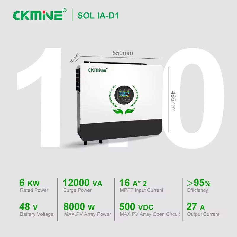عرض ساخن بالجملة: عاكس شمسي ثن - مراجعة Off Grid Solar Inverter 48V 6000W وسعره