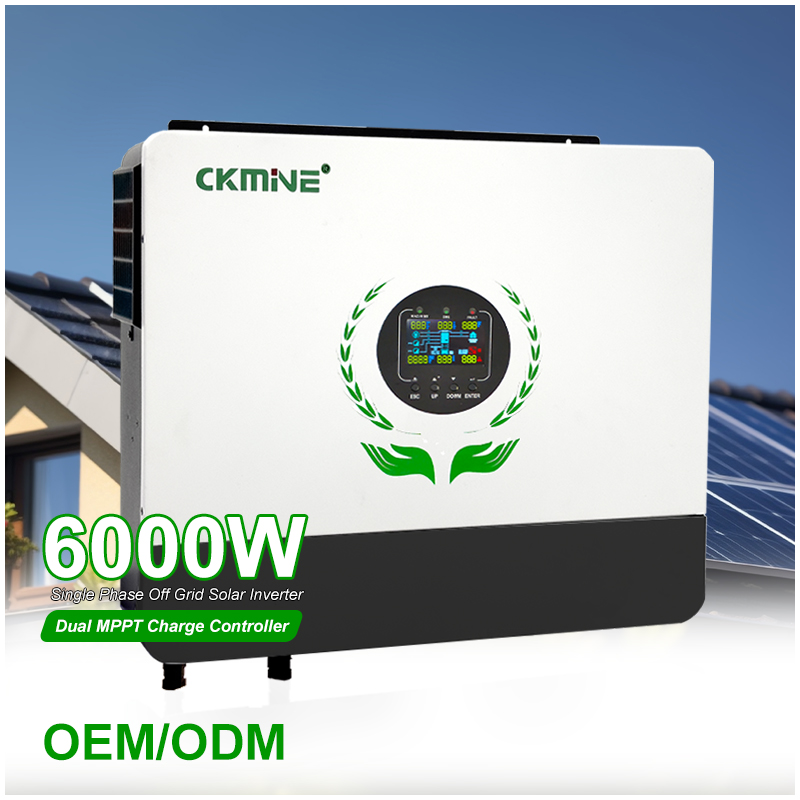 محول طاقة شمسية هجين خارج الشب - مراجعة Off Grid Solar Inverter 48V 6000W وسعره