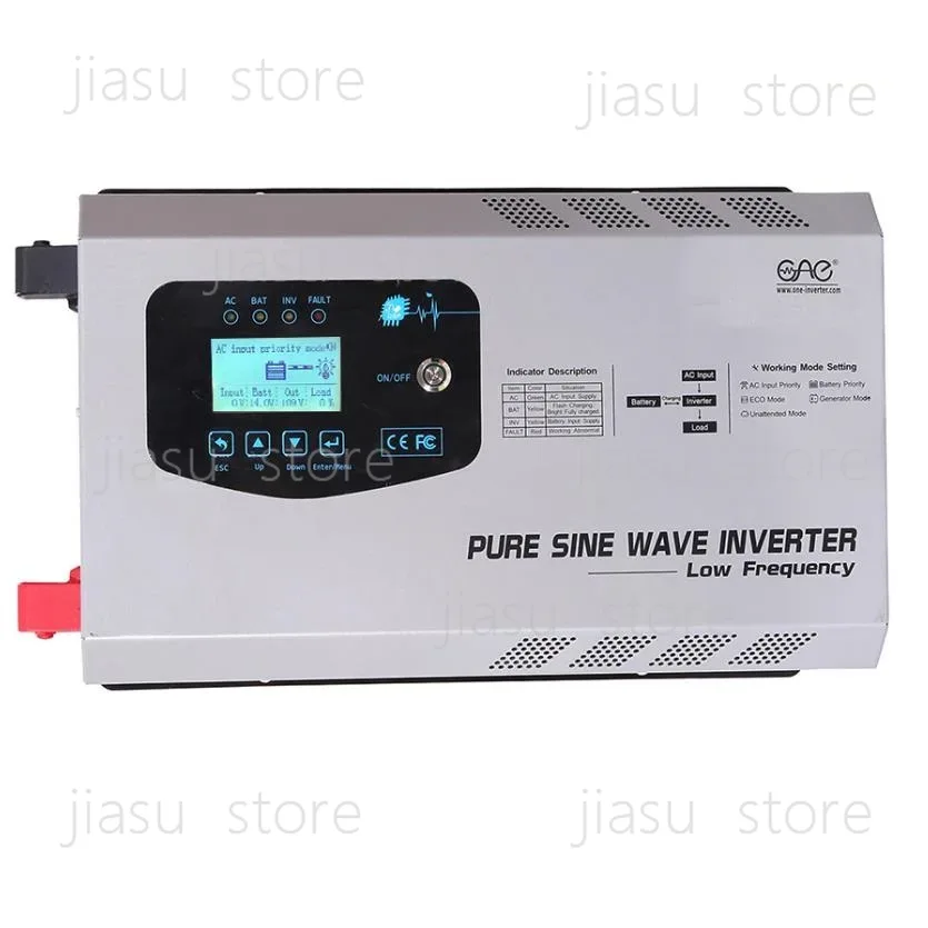 محول طاقة شمسية UPS بقدرة 6 كي - مراجعة Off Grid Solar Inverter 48V 6000W وسعره