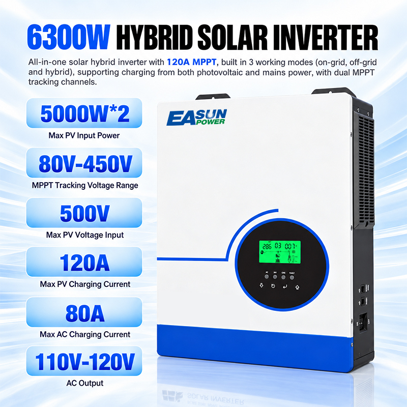 EASUN POWER 6300W محول طاقة شم - مراجعة Grid Tie Inverter Limiter 2000W وسعره